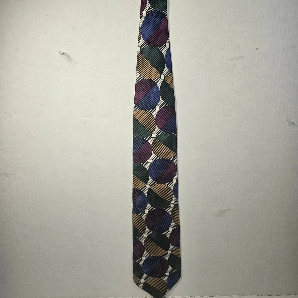 VINTAGE‎ Cezani 100% Silk Imported from Italy Neck Tie Multicolor